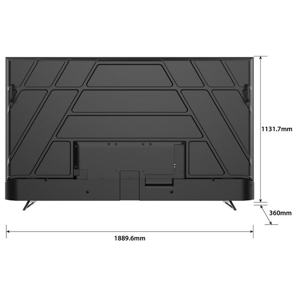  Shownic TS-85AUHGQ- 85 Inch- 4K - QLED - 120Hz- Google TV - Black 