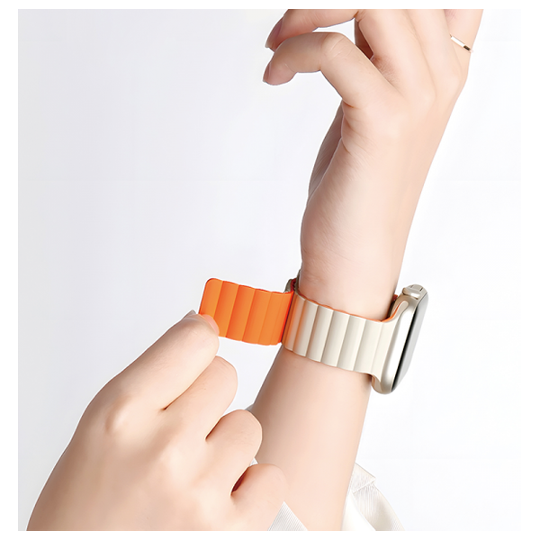  WiWU Magnetic Silicone Watch Band - Starlight 