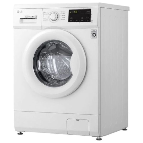  غسالة ال جي فتحة امامية - 8 كغم - 1400 دورة بالدقيقة - WJ1408NTP - ابيض 