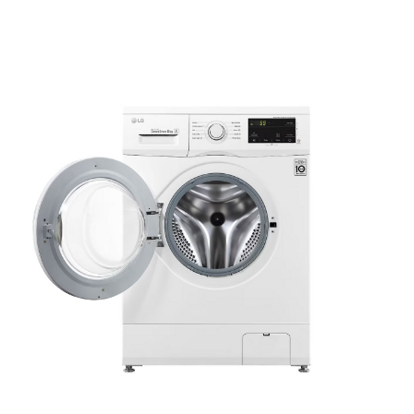  LG WJ1408NTP - 8Kg - 1400RPM - Front Loading Washing Machine - White + Arzum AR5047 - Hair Dryer - Black 