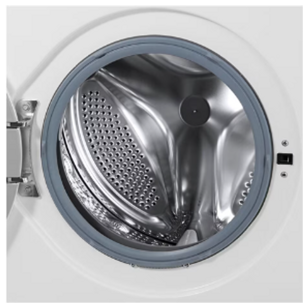  غسالة ال جي فتحة امامية - 8 كغم - 1400 دورة بالدقيقة - WJ1408NTP - ابيض + مجفف شعر ارزوم - AR5047 - اسود 