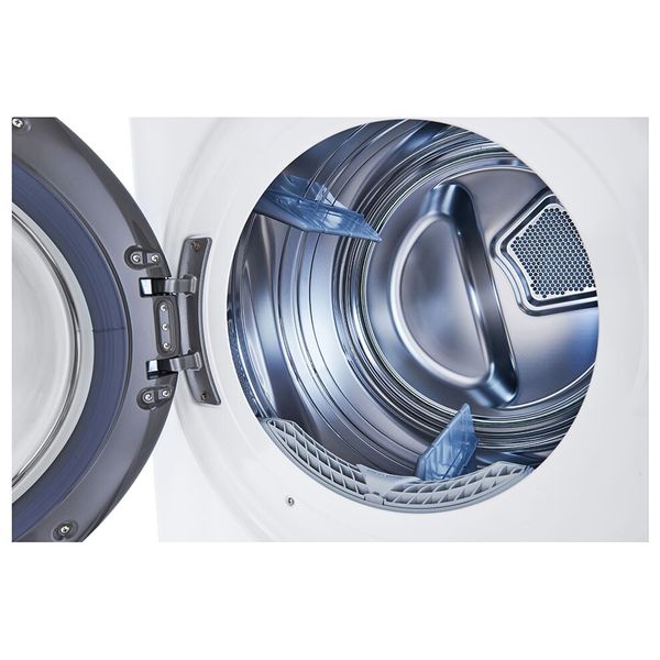  غسالة ومجففة ال جي فتحة امامية - 21/16 كغم - WT2116WRK - ابيض + مجفف شعر ارزوم - AR5056 - بنفسجي 