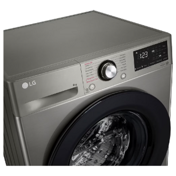  LG WV2149PVG - 9Kg - Front Loading Washing Machine - Silver + Arzum AR5048 - Hair Dryer - Black 