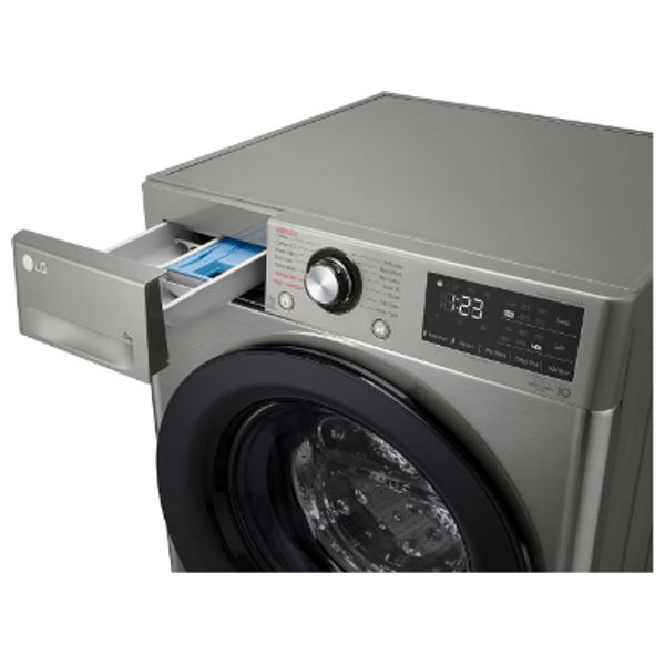  LG WV2149PVG - 9Kg - Front Loading Washing Machine - Silver + Arzum AR5048 - Hair Dryer - Black 