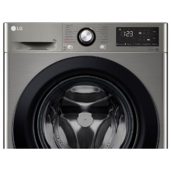  LG WV2149PVG - 8Kg - Front Loading Washing Machine - Silver + Arzum AR5048 - Hair Dryer - Black 