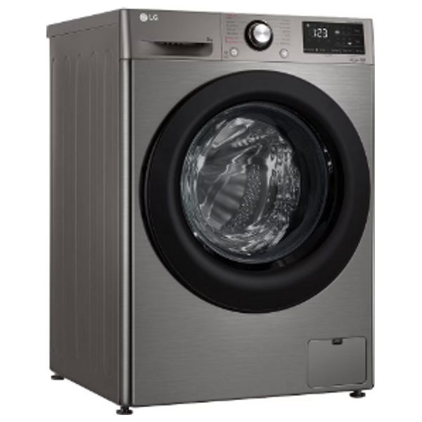  LG WV2149PVG - 8Kg - Front Loading Washing Machine - Silver + Arzum AR5048 - Hair Dryer - Black 