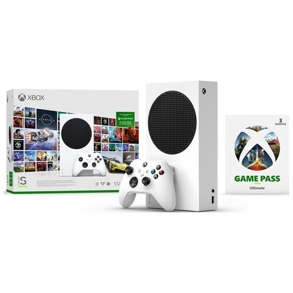 Microsoft Xbox Series S - 512GB SSD Digital Console + 3 Months Free Game Pass