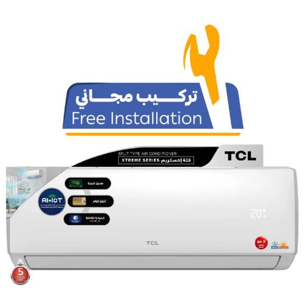  سبلت تي سي ال جداري - 2 طن - TAC-24CHSA/XE - ابيض - تركيب مجاني 