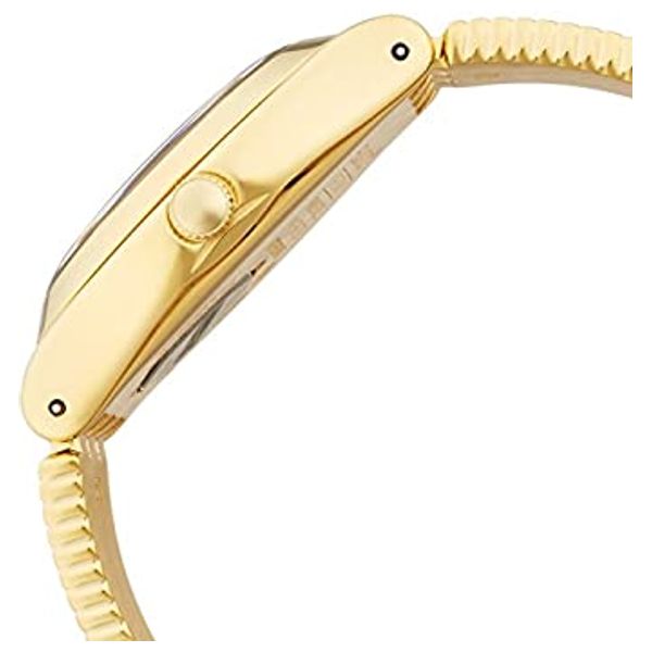  ساعة سواتج للنساء YLG130 - عرض بعقارب, سوار من ستانلس ستيل - ذهبي 