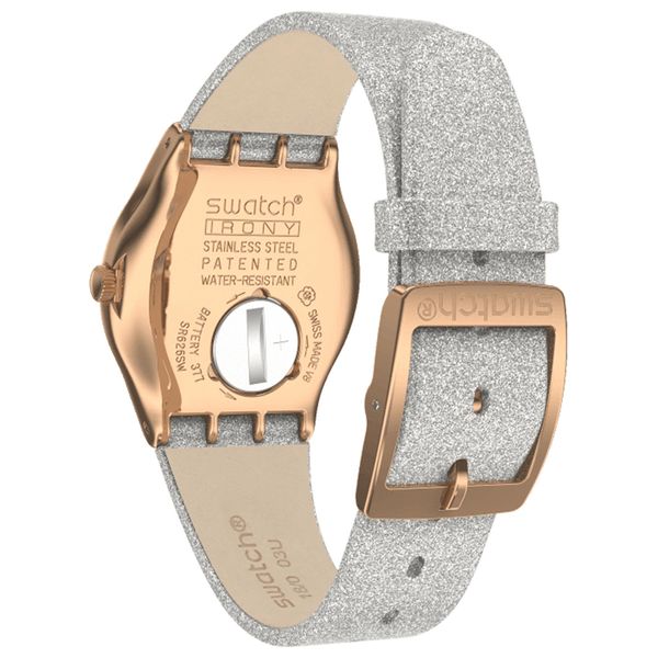 Elryan Swatch Watch YLG145 For Women Analog Display Leather