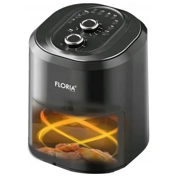  Floria ZLN8009 - Air Fryer - 1360W - 6L - Black 