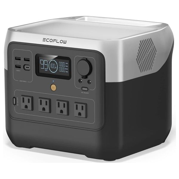 محطة الطاقة المحمولة ايكوفلو - River 2 Pro - 768Wh - اسود