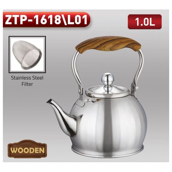  Zio ZTP-1618/L01 - Teapot, 1.0L - Steel 