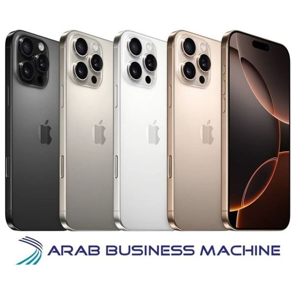 ابل ايفون 16 برو ماكس - 6.9 انج - شريحة A18 برو - ذكاء ابل الصناعي - تصميم تيتانيوم - زر تحكم بالكاميرا