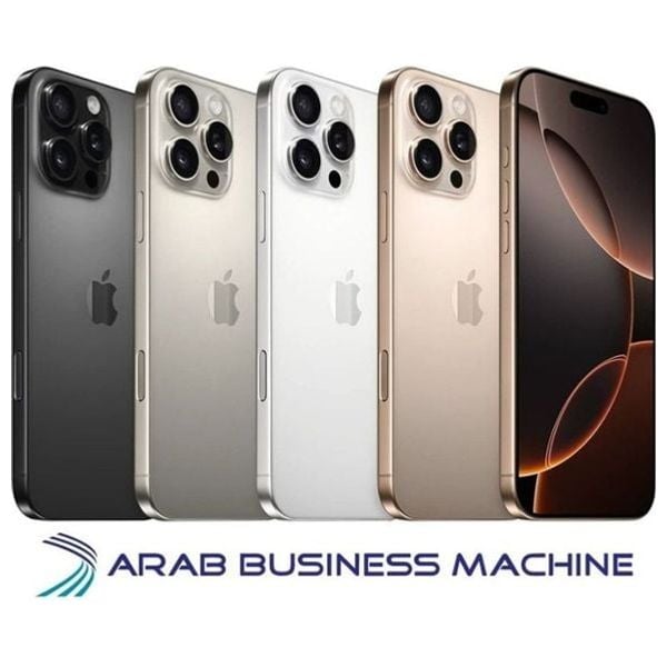 ابل ايفون 16 برو - 6.3 انج - شريحة A18 برو - ذكاء ابل الصناعي - تصميم تيتانيوم - زر تحكم بالكاميرا