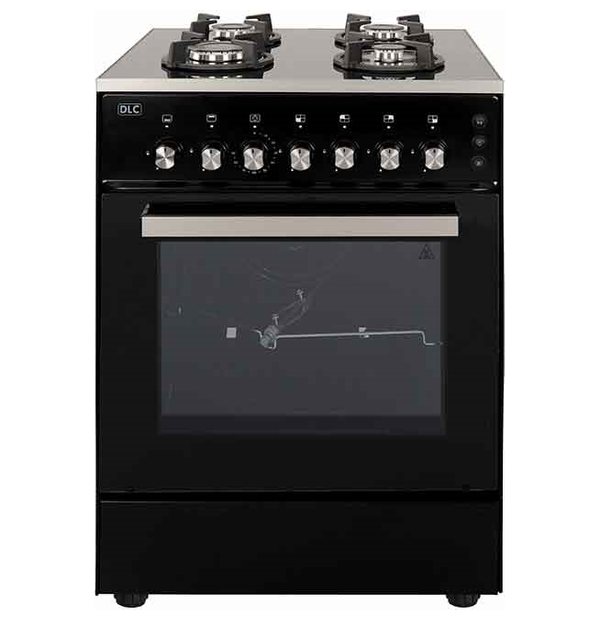 DLC 6460B 4 Burners Gas Cooker Black