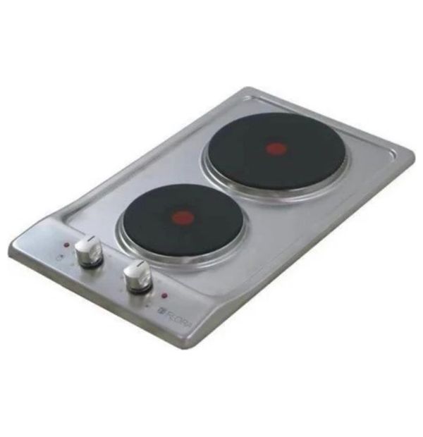 Flora FLbH10_EP_L32X 2 Burners Electric Cooker Silver
