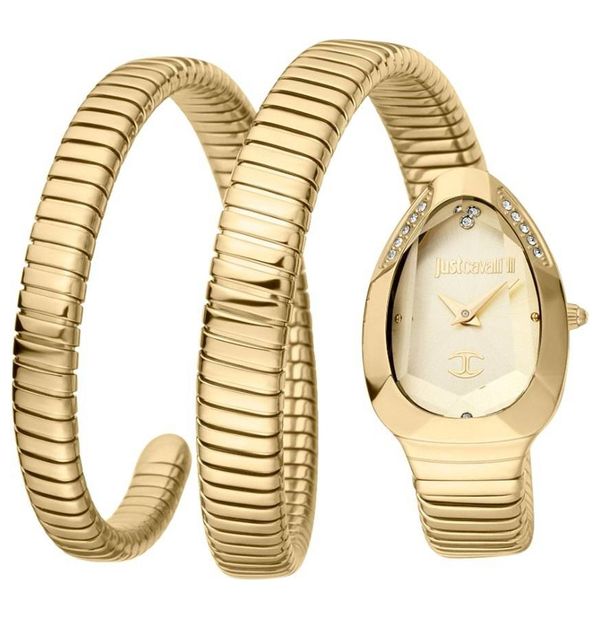 Just Cavalli Romina Rose Gold Dial Two Tone Steel Strap Watch for Women - JC1L395M0065