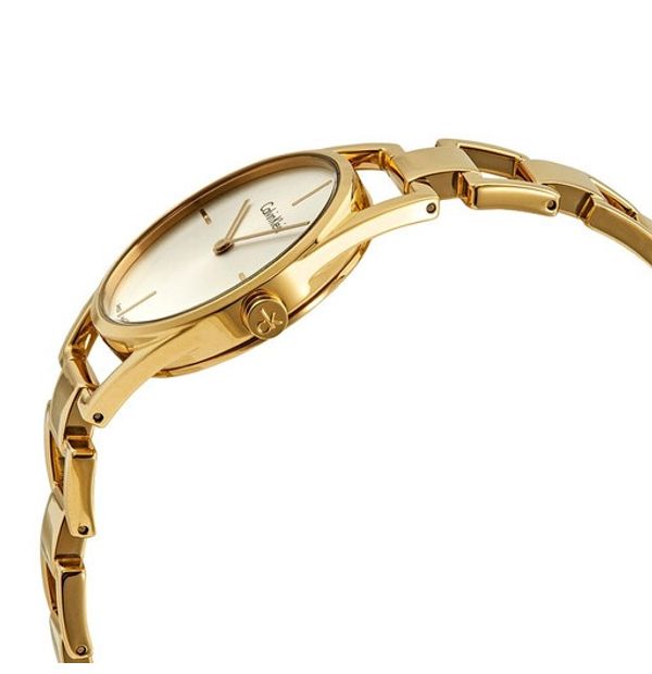 Calvin Klein Watch K7l23546 For Women - Analog Display, Stainless Steel  Band - Gold