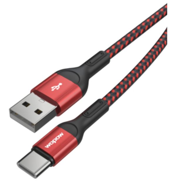 Wopow wx08 - Cable USB To USB-C - 1.2m - Black