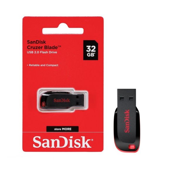 SanDisk SDCZ50-032G-B35 - 32GB - Flash Drive - Black