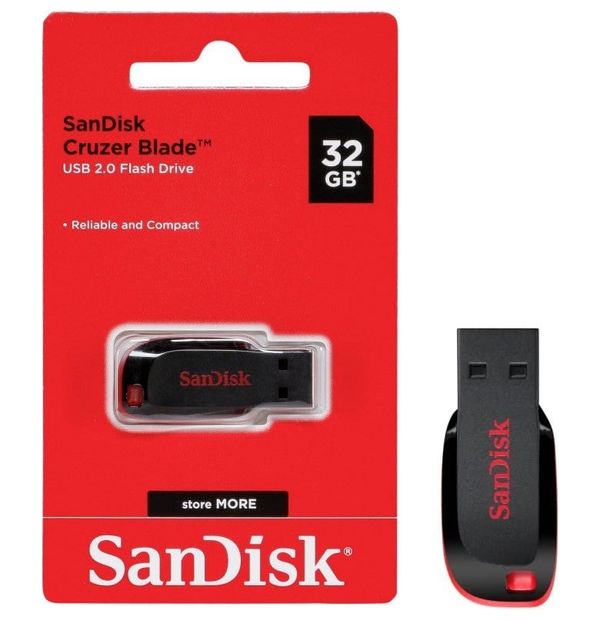 SanDisk SDCZ50-032G-B35 - 32GB - USB Flash Drive - Black