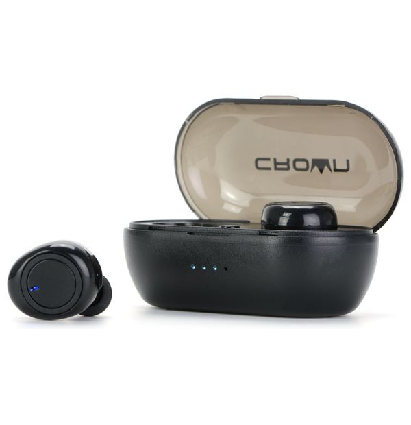 Crown Micro CMTWS5001 Bluetooth Headphone In Ear Black