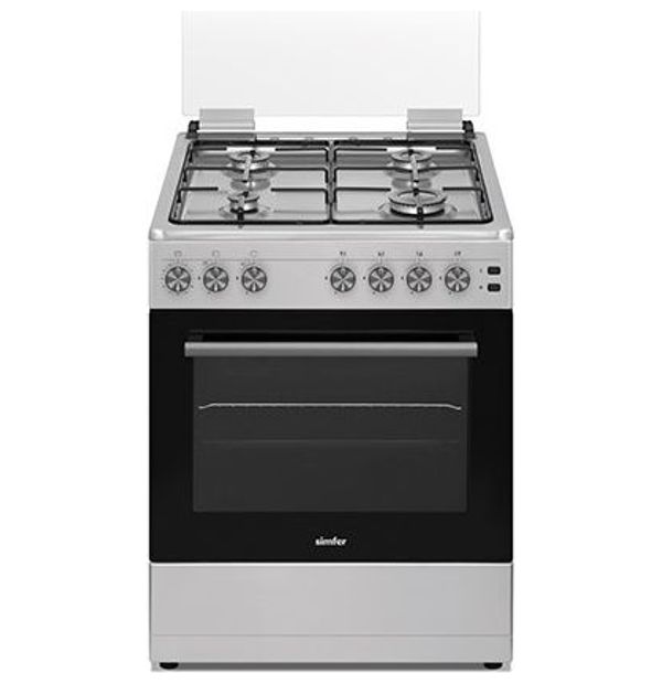 Simfer F7402ZGRP - 4 Burners - Gas Cooker - Stainless Steel