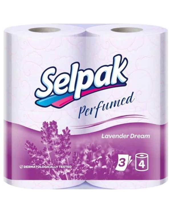 Бумага туалетная selpak 3-сл spa ароматиз жасмин 4шт/Турция/12 (8690530045583)